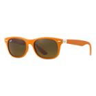 Ray-ban Men's New Wayfarer Liteforce Orange Sunglasses, Brown Lenses - Rb4207