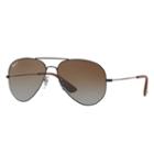 Ray-ban Black Sunglasses, Polarized Brown Lenses - Rb3558