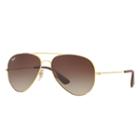 Ray-ban Gold Sunglasses, Brown Lenses - Rb3558
