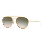 Ray-ban Gold Sunglasses, Green Lenses - Rb3589