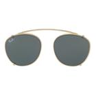 Ray-ban Rb6355 Clip-on Gold Sunglasses - Rb6355c