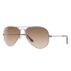 Ray-ban Aviator Gradient Gunmetal Sunglasses, Brown Lenses - Rb3025