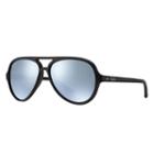 Ray-ban Cats 5000 Black Sunglasses, Gray Flash Lenses - Rb4125