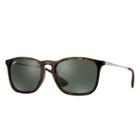 Ray-ban Men's Chris Gunmetal Sunglasses, Green Lenses - Rb4187