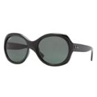 Ray-ban Women's Black Sunglasses, Green Lenses - Rb4191