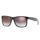 Ray-ban Men's Justin Grey Sunglasses, Gray Flash Lenses - Rb4165