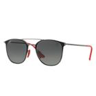 Ray-ban Scuderia Ferrari Japan Limited Edition Gunmetal Sunglasses, Gray Lenses - Rb3601m