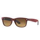 Ray-ban New Wayfarer Soft Touch Bordeaux - Rb2132
