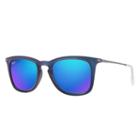 Ray-ban Gunmetal Sunglasses, Blue Lenses - Rb4221