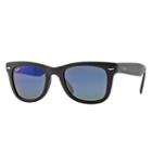 Ray-ban Wayfarer Folding Classic Black  Sunglasses, Blue Lenses - Rb4105