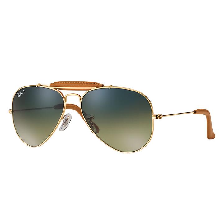 Ray-ban Outdoorsman Craft Gold, Polarized Lenses - Rb3422q