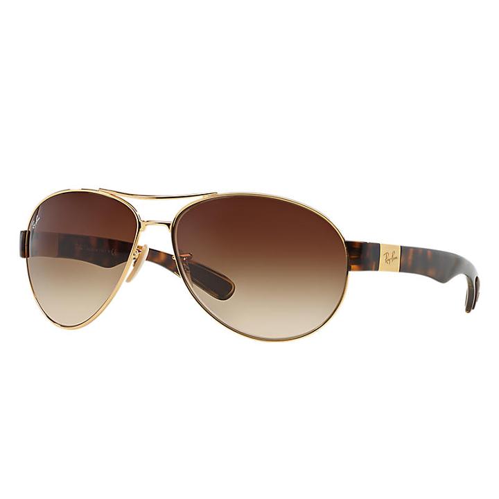Ray-ban Tortoise Sunglasses, Brown Lenses - Rb3509