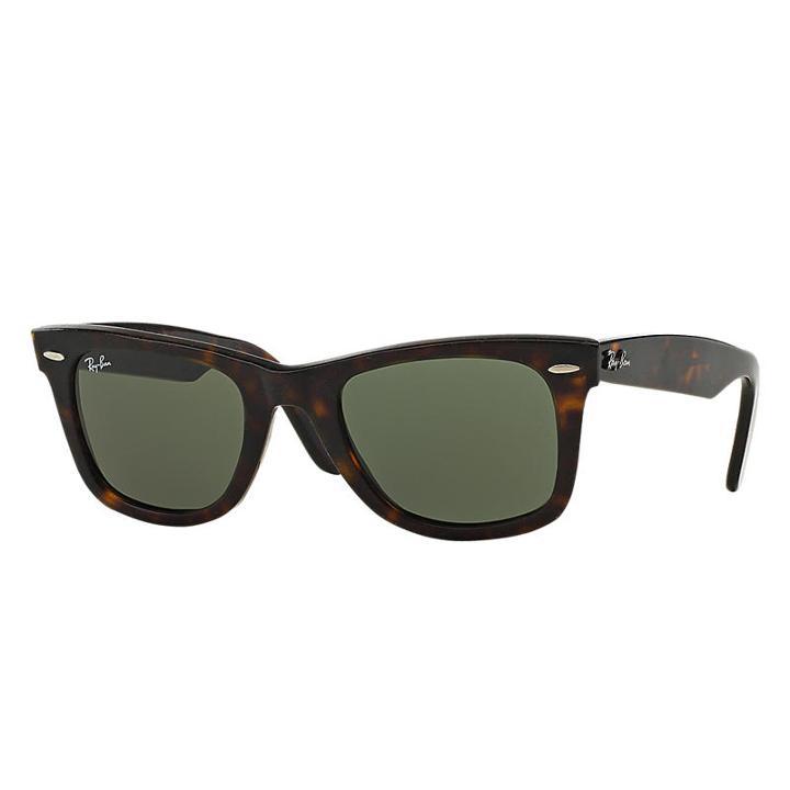 Ray-ban Original Wayfarer Distressed Blue Sunglasses, Green Lenses - Rb2140