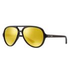 Ray-ban Cats 5000 Black Sunglasses, Yellow Flash Lenses - Rb4125
