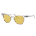 Ray-ban Meteor Evolve Transparent Sunglasses, Yellow Lenses - Rb2168