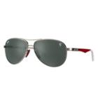 Ray-ban Scuderia Ferrari Collection Red Sunglasses, Green Lenses - Rb8313m