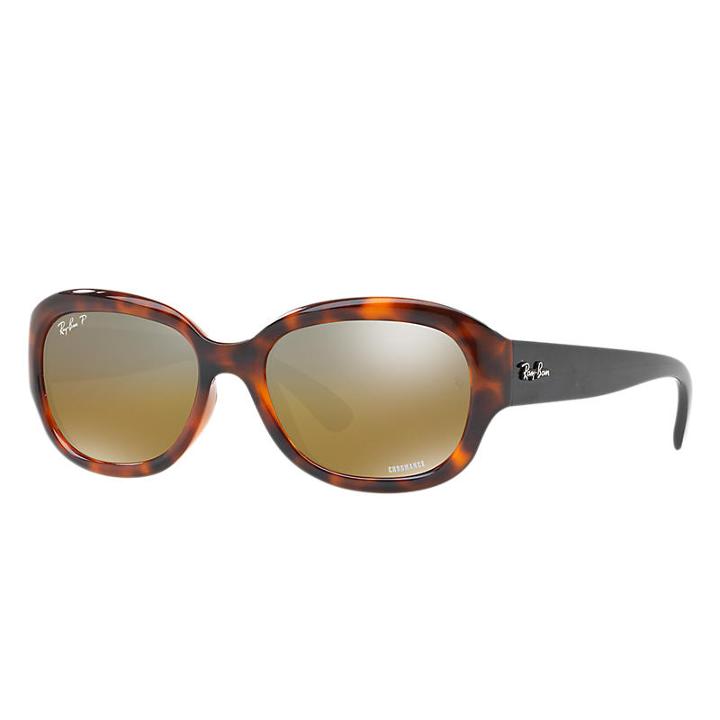 Ray-ban Women's Rb4282 Chromance Black Sunglasses, Polarized Brown Lenses - Rb4282ch