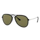 Ray-ban Silver Sunglasses, Polarized Green Lenses - Rb4298