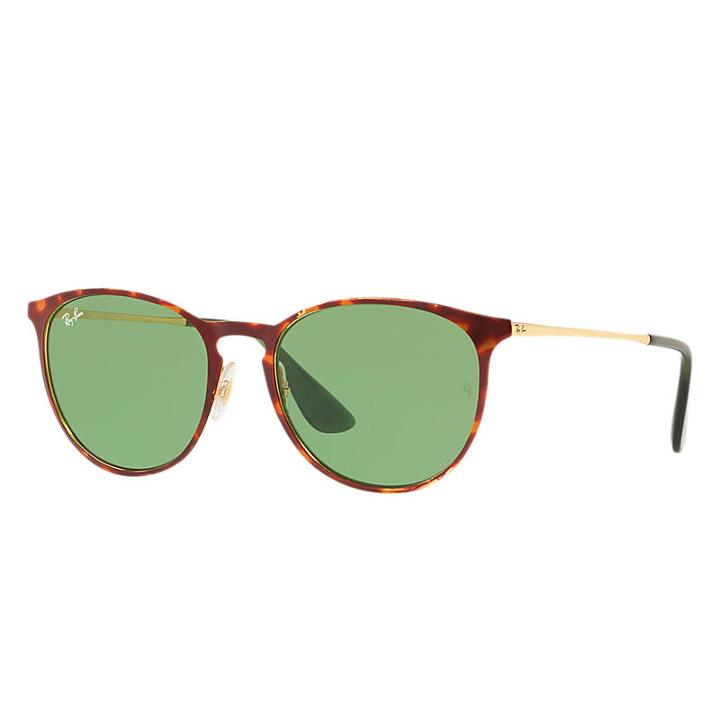 Ray-ban Women's Erika Metal Gold Sunglasses, Green Lenses - Rb3539