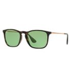 Ray-ban Men's Chris Copper Sunglasses, Green Lenses - Rb4187