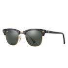 Ray-ban Men's Clubmaster Classic Black Sunglasses, Green Lenses - Rb3016