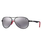 Ray-ban Scuderia Ferrari My Gp17 Ltd Black Sunglasses, Polarized Gray Lenses - Rb8313m