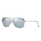 Ray-ban Caravan Silver Sunglasses, Gray Lenses - Rb3136