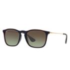 Ray-ban Men's Chris Gold Sunglasses, Brown Lenses - Rb4187
