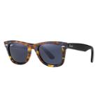 Ray-ban Original Wayfarer Fleck Black Sunglasses, Blue Lenses - Rb2140