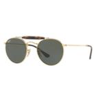 Ray-ban Gold Sunglasses, Green Lenses - Rb3747