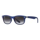 Ray-ban Men's New Wayfarer Liteforce Blue Sunglasses, Gray Lenses - Rb4207