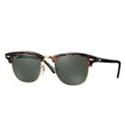Ray-ban Men's Clubmaster Classic Tortoise Sunglasses, Polarized Green Lenses - Rb3016