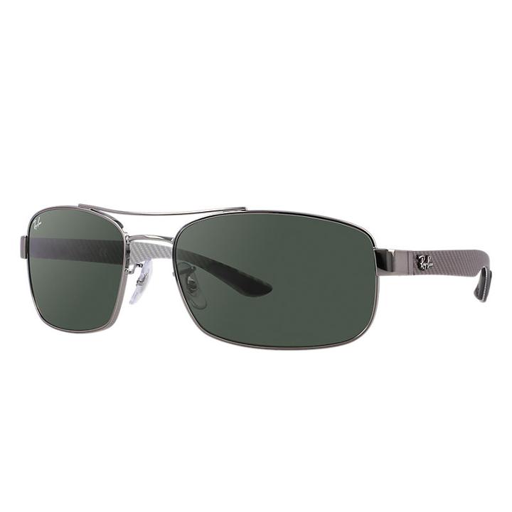 Ray-ban Black Sunglasses, Green Lenses - Rb8316