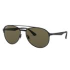 Ray-ban Black Sunglasses, Polarized Green Lenses - Rb3606