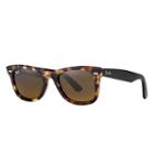 Ray-ban Men's Original Wayfarer Fleck Black Sunglasses, Brown Lenses - Rb2140
