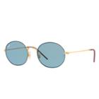 Ray-ban Gold Sunglasses, Blue Lenses - Rb3594