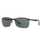 Ray-ban Men's Black Sunglasses, Green Lenses - Rb3550