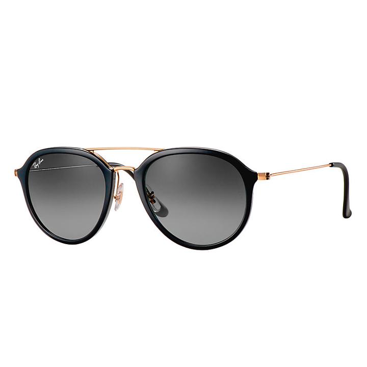 Ray-ban Gold Sunglasses, Gray Lenses - Rb4253