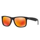 Ray-ban Justin Color Mix Black Sunglasses, Red Lenses - Rb4165
