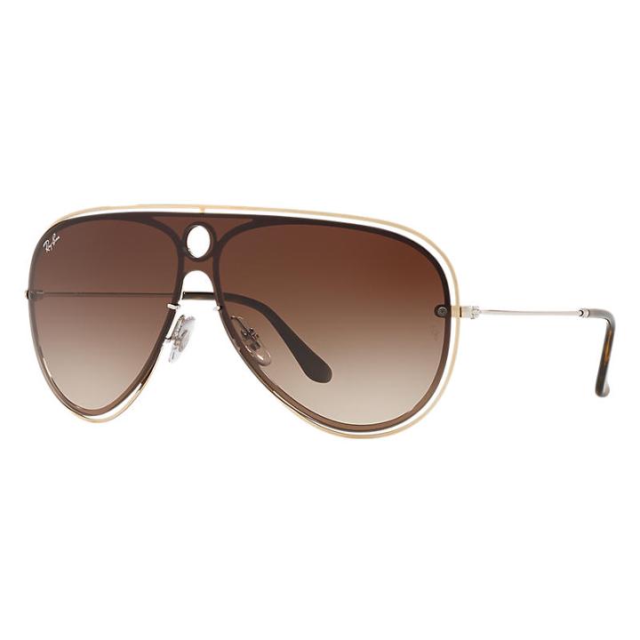 Ray-ban Silver Sunglasses, Brown Lenses - Rb3605n