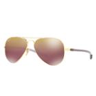 Ray-ban Rb8317 Chromance Gold Sunglasses, Polarized Violet Lenses - Rb8317ch