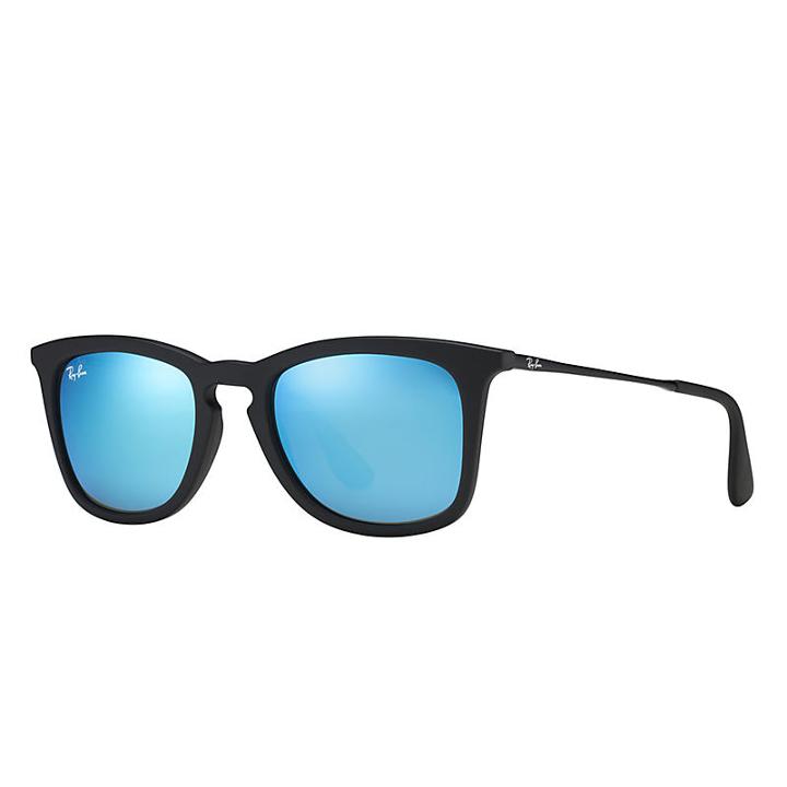 Ray-ban Black Sunglasses, Blue Lenses - Rb4221