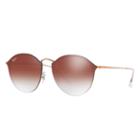 Ray-ban Blaze Round Copper Sunglasses, Red Lenses - Rb3574n
