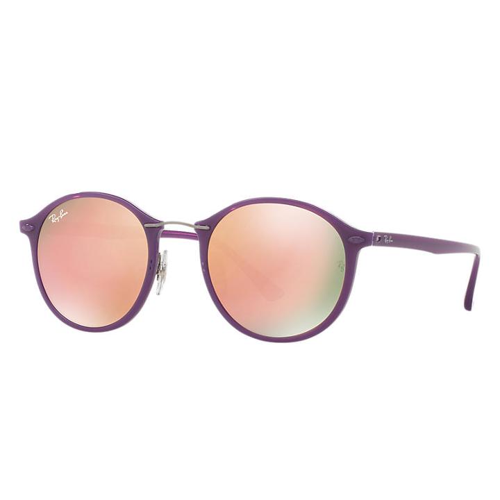 Ray-ban Purple Sunglasses, Pink Lenses - Rb4242