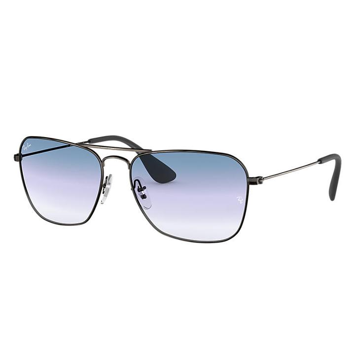 Ray-ban Black Sunglasses, Blue Lenses - Rb3610