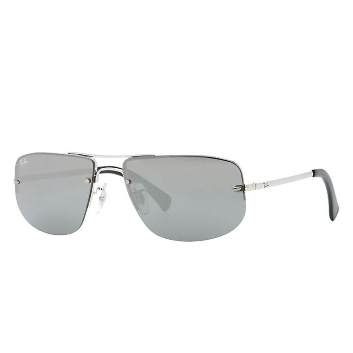 Ray-ban Silver  Sunglasses, Gray Lenses - Rb3497