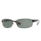 Ray-ban Black Sunglasses, Green Lenses - Rb3364