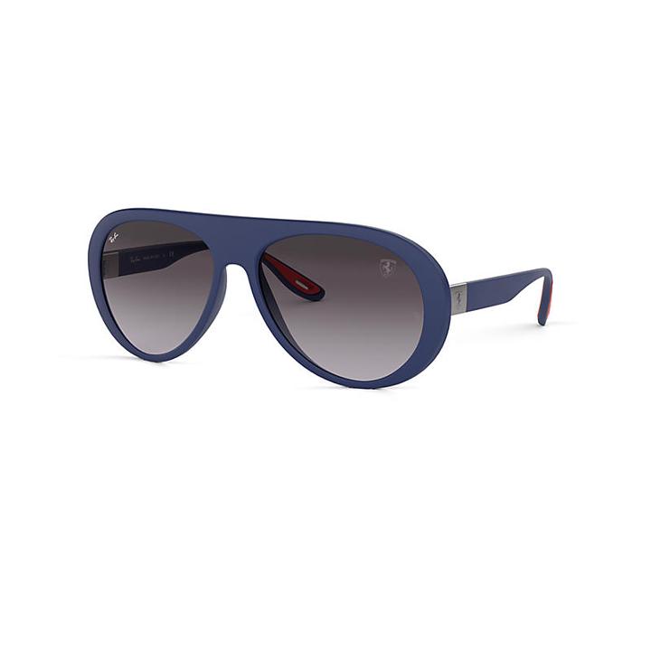 Ray-ban Scuderia Ferrari Collection Blue Sunglasses, Gray Lenses - Rb4310m