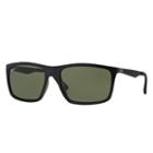 Ray-ban Black Sunglasses, Polarized Green Lenses - Rb4228