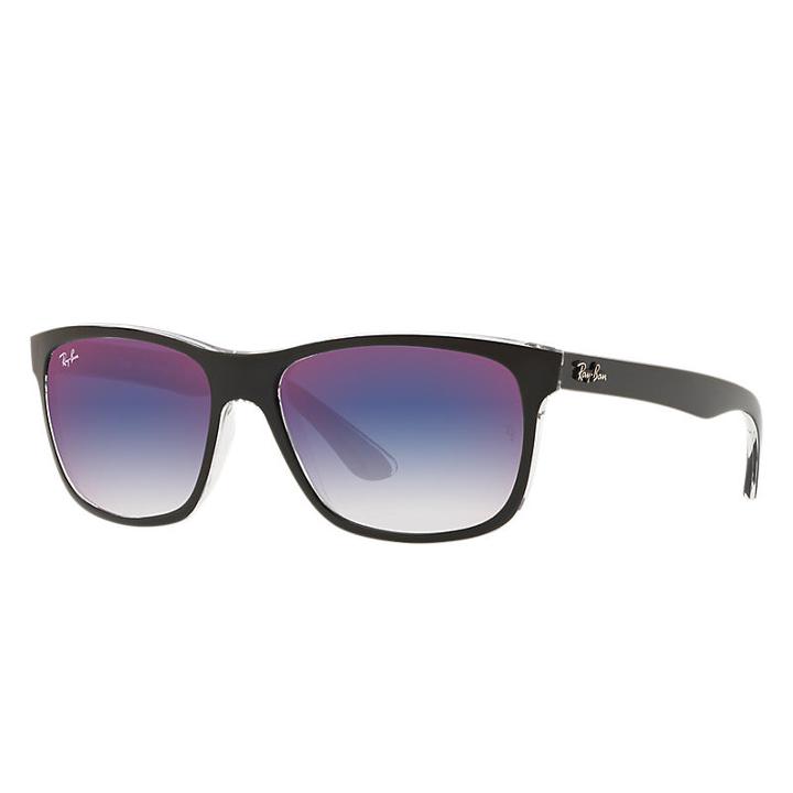 Ray-ban Black Sunglasses, Blue Lenses - Rb4181